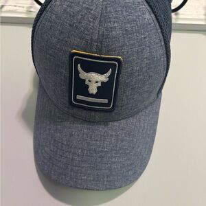 Under Armour Blue Hat with Bull Logo